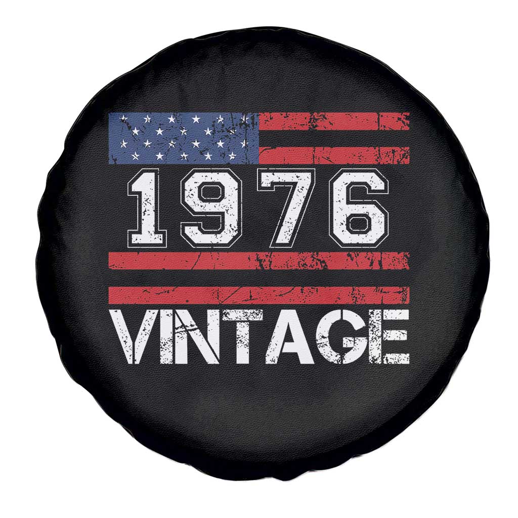 Vintage 50th Birthday Spare Tire Cover Retro 1976 American Flag 50 Year Old TS10 Print Your Wear