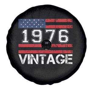 Vintage 50th Birthday Spare Tire Cover Retro 1976 American Flag 50 Year Old TS10 Print Your Wear