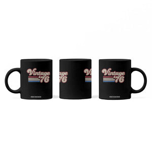 Vintage 50th Birthday Coffee Mug Retro 1976 50 Year Old Stripes TS10 Print Your Wear