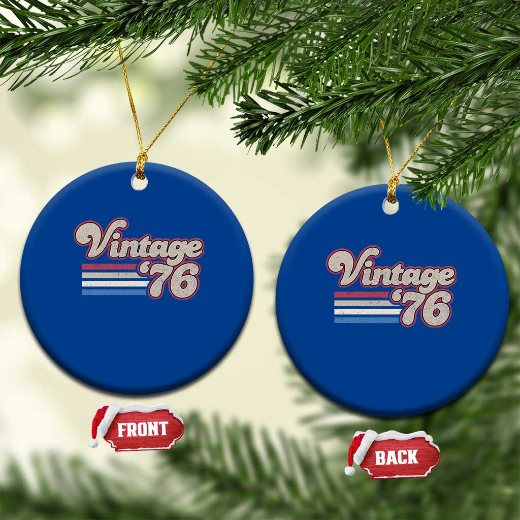 Vintage 50th Birthday Ceramic Ornament Retro 1976 50 Year Old Stripes TS10 1pc Blue Print Your Wear