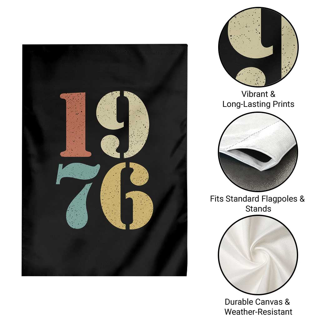 50th Birthday Garden Flag Retro Vintage 1976 50 Year Old Gifts TS10 Print Your Wear