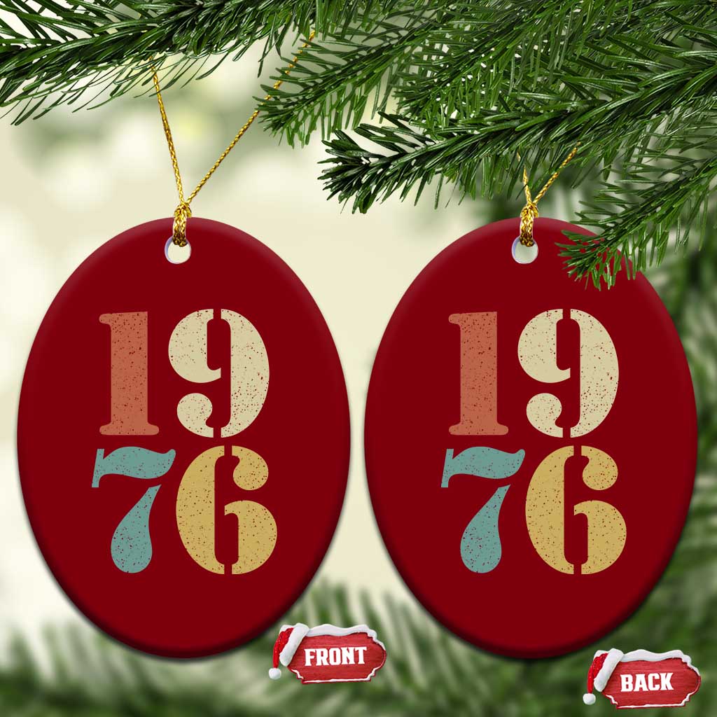 50th Birthday Ceramic Ornament Retro Vintage 1976 50 Year Old Gifts TS10 Print Your Wear