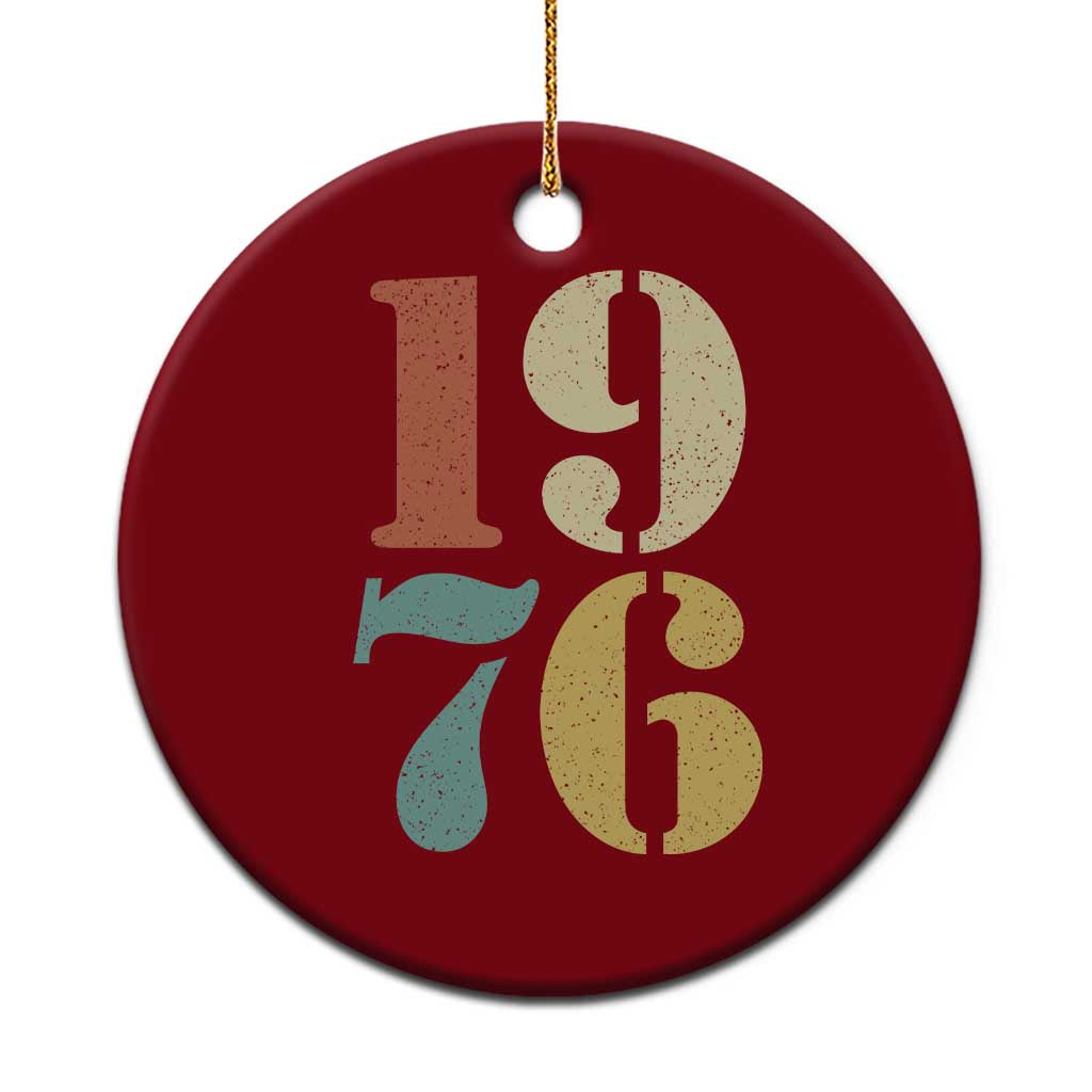 50th Birthday Ceramic Ornament Retro Vintage 1976 50 Year Old Gifts TS10 1pc Red Print Your Wear