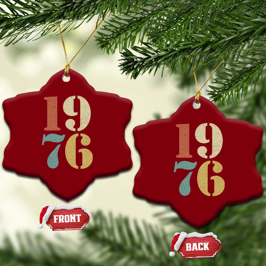 50th Birthday Ceramic Ornament Retro Vintage 1976 50 Year Old Gifts TS10 Print Your Wear