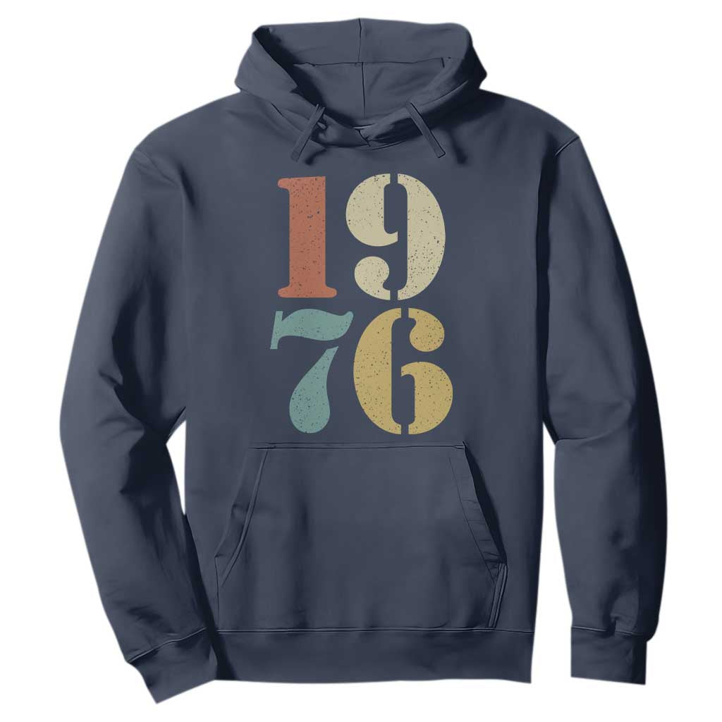 50th Birthday Hoodie Retro Vintage 1976 50 Year Old Gifts TS10 Navy Print Your Wear