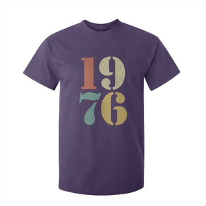 50th Birthday T Shirt For Kid Retro Vintage 1976 50 Year Old Gifts TS10 Purple Print Your Wear
