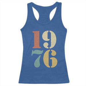 50th Birthday Racerback Tank Top Retro Vintage 1976 50 Year Old Gifts TS10 Royal Blue Print Your Wear