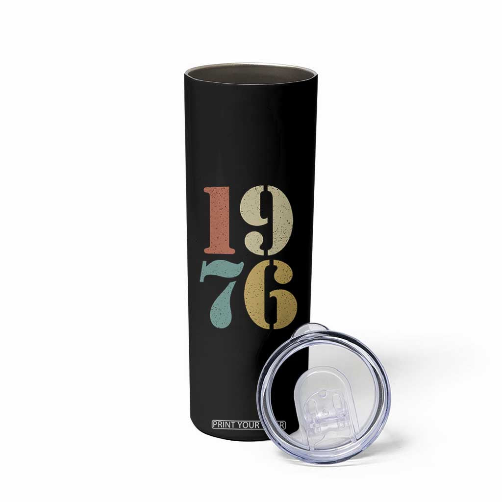 50th Birthday Skinny Tumbler Retro Vintage 1976 50 Year Old Gifts TS10 Print Your Wear