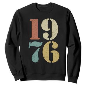 50th Birthday Sweatshirt Retro Vintage 1976 50 Year Old Gifts TS10 Black Print Your Wear