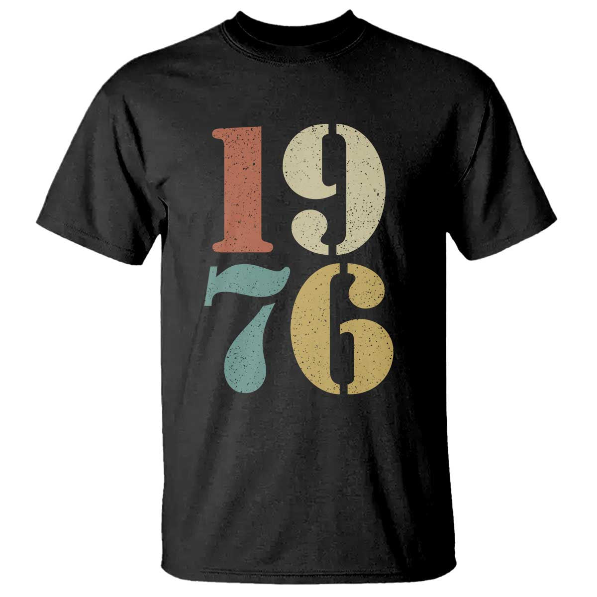 50th Birthday T Shirt Retro Vintage 1976 50 Year Old Gifts TS10 Black Print Your Wear
