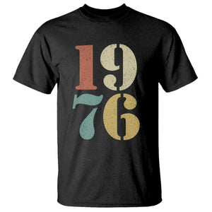 50th Birthday T Shirt Retro Vintage 1976 50 Year Old Gifts TS10 Black Print Your Wear