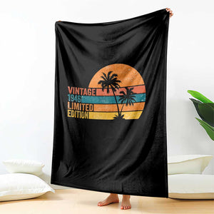 Vintage 1946 Limited Edition Throw Blanket Retro Sunset 80th Birthday 80 Year Old Gifts TS10 Print Your Wear