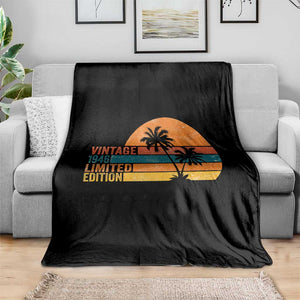 Vintage 1946 Limited Edition Throw Blanket Retro Sunset 80th Birthday 80 Year Old Gifts TS10 Print Your Wear