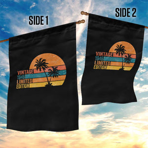 Vintage 1946 Limited Edition Garden Flag Retro Sunset 80th Birthday 80 Year Old Gifts TS10 Print Your Wear