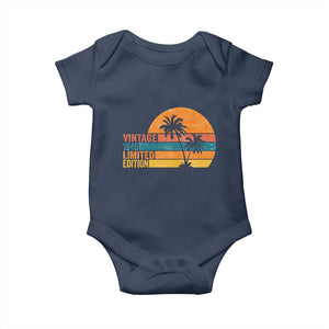 Vintage 1946 Limited Edition Baby Onesie Retro Sunset 80th Birthday 80 Year Old Gifts TS10 Navy Print Your Wear