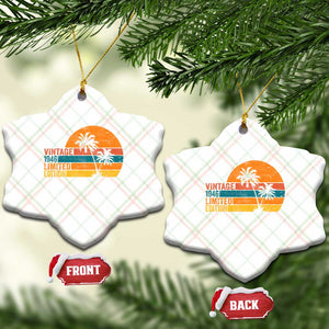 Vintage 1946 Limited Edition Ceramic Ornament Retro Sunset 80th Birthday 80 Year Old Gifts TS10 Print Your Wear