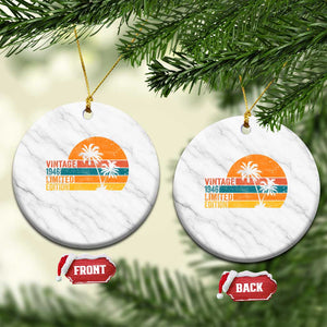 Vintage 1946 Limited Edition Ceramic Ornament Retro Sunset 80th Birthday 80 Year Old Gifts TS10 1pc White Marble Print Your Wear