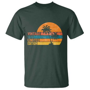 Vintage 1946 Limited Edition T Shirt Retro Sunset 80th Birthday 80 Year Old Gifts TS10 Dark Forest Green Print Your Wear