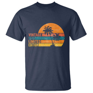 Vintage 1946 Limited Edition T Shirt Retro Sunset 80th Birthday 80 Year Old Gifts TS10 Navy Print Your Wear
