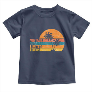 Vintage 1946 Limited Edition Toddler T Shirt Retro Sunset 80th Birthday 80 Year Old Gifts TS10 Navy Print Your Wear