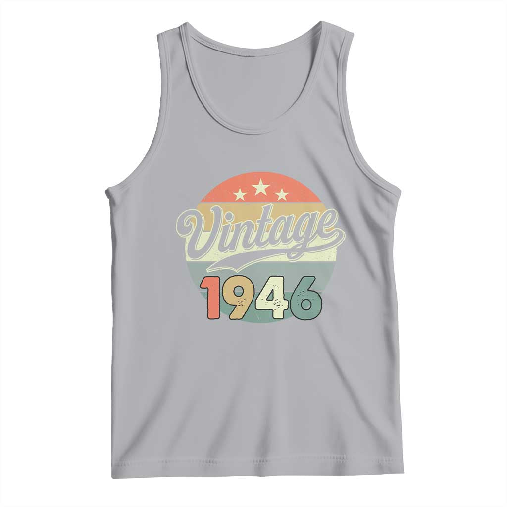 Vintage 1946 Tank Top 80 Year Old 80th Birthday Gifts TS10 Athletic Heather Print Your Wear