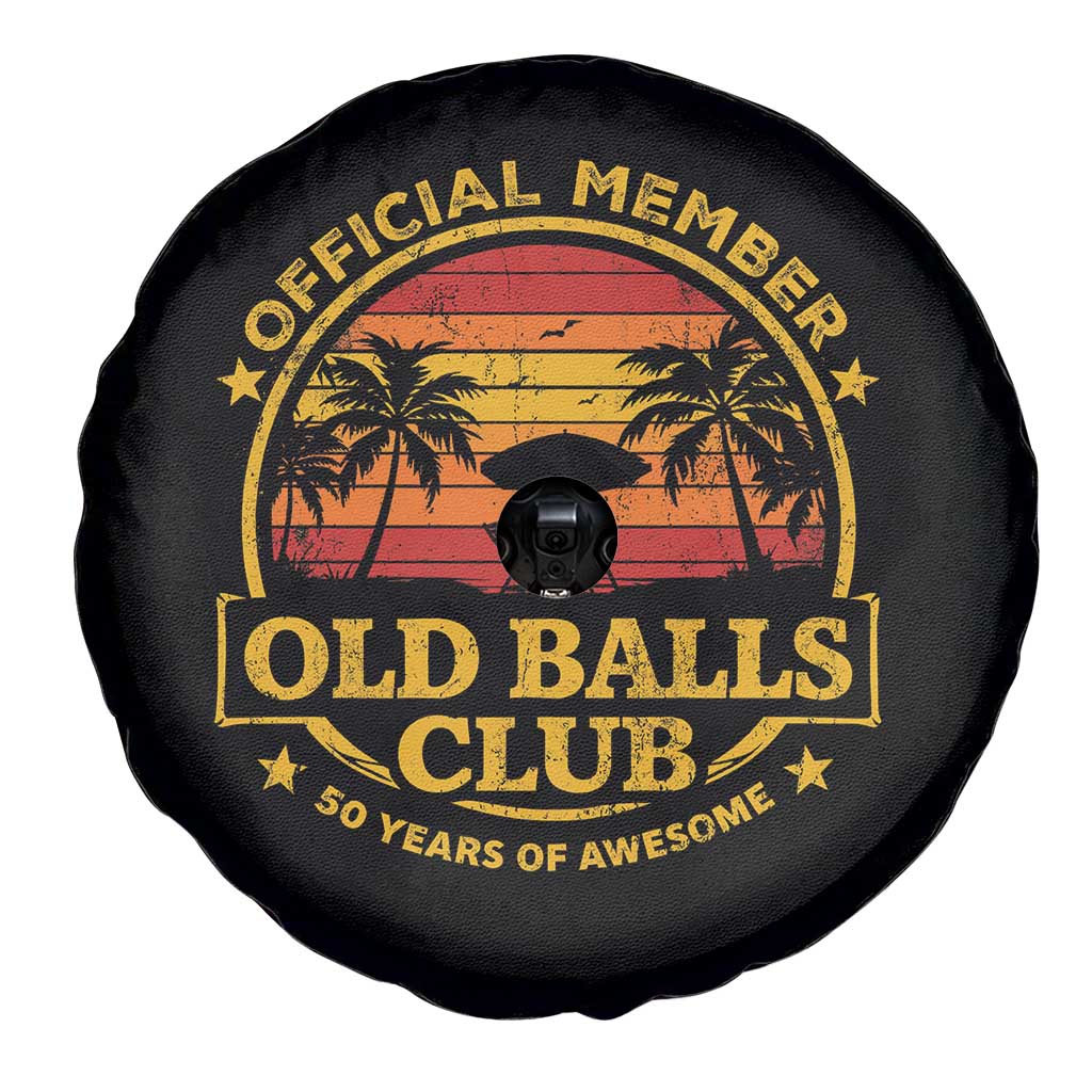 Funny 50th Birthday Spare Tire Cover Retro Old Balls Club Gag Gift TS10 Print Your Wear