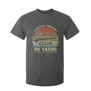 Funny 50th Birthday T Shirt For Kid Retro Old Balls Club 50 Years Of Awesome Gag Gift TS10 Dark Heather Print Your Wear
