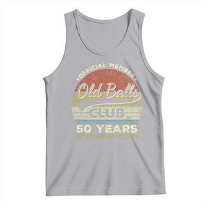 Funny 50th Birthday Tank Top Retro Old Balls Club 50 Years Of Awesome Gag Gift TS10 Athletic Heather Print Your Wear