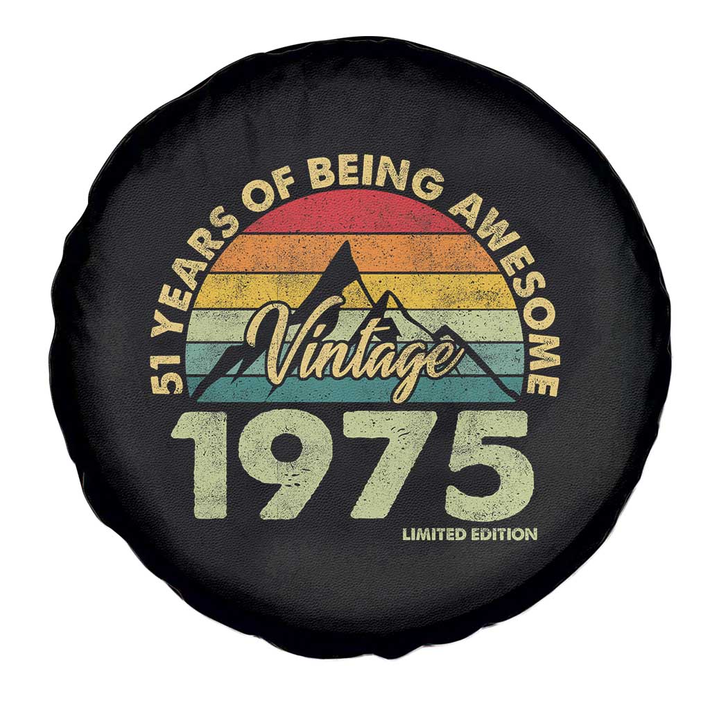 51th Birthday Spare Tire Cover Vintage 1975 Limited Edition 51 Years Old Gift