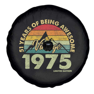 51th Birthday Spare Tire Cover Vintage 1975 Limited Edition 51 Years Old Gift