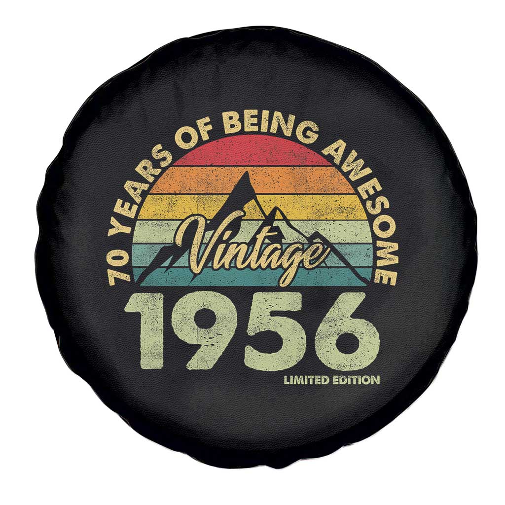 70th Birthday Spare Tire Cover Vintage 1956 Limited Edition 70 Year Old Gift TS10 Print Your Wear