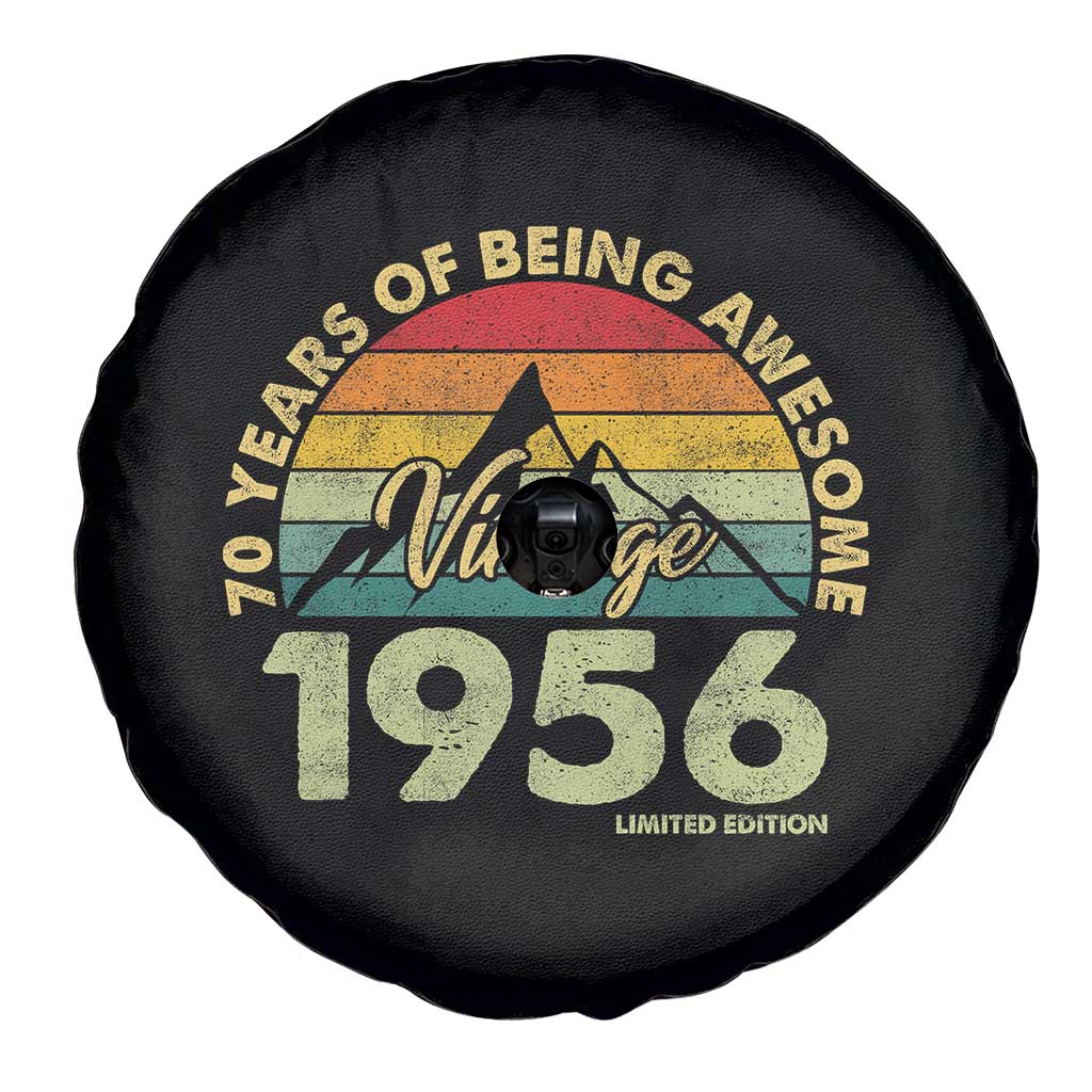 70th Birthday Spare Tire Cover Vintage 1956 Limited Edition 70 Year Old Gift TS10 Print Your Wear