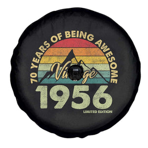 70th Birthday Spare Tire Cover Vintage 1956 Limited Edition 70 Year Old Gift TS10 Print Your Wear