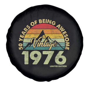 50th Birthday Spare Tire Cover Vintage 1976 Limited Edition 50 Year Old Gift TS10 Print Your Wear
