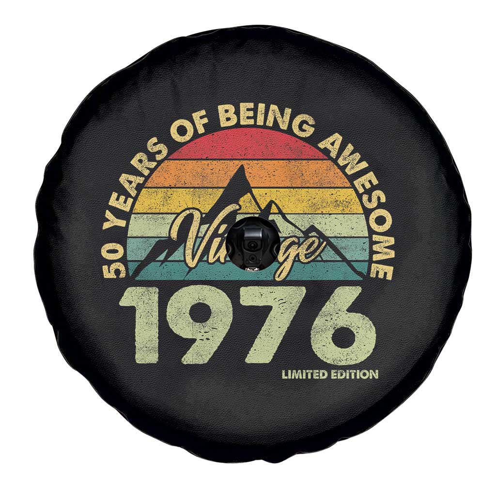 50th Birthday Spare Tire Cover Vintage 1976 Limited Edition 50 Year Old Gift TS10 Print Your Wear