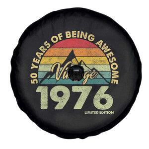 50th Birthday Spare Tire Cover Vintage 1976 Limited Edition 50 Year Old Gift TS10 Print Your Wear