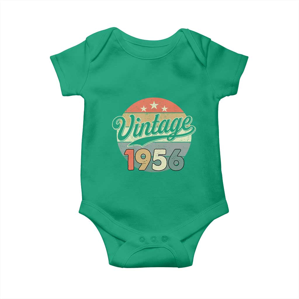Vintage 1956 Baby Onesie 70 Year Old 70th Birthday Gifts TS10 Irish Green Print Your Wear