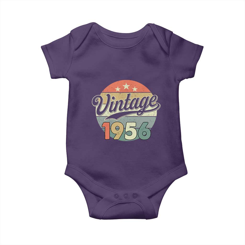 Vintage 1956 Baby Onesie 70 Year Old 70th Birthday Gifts TS10 Purple Print Your Wear