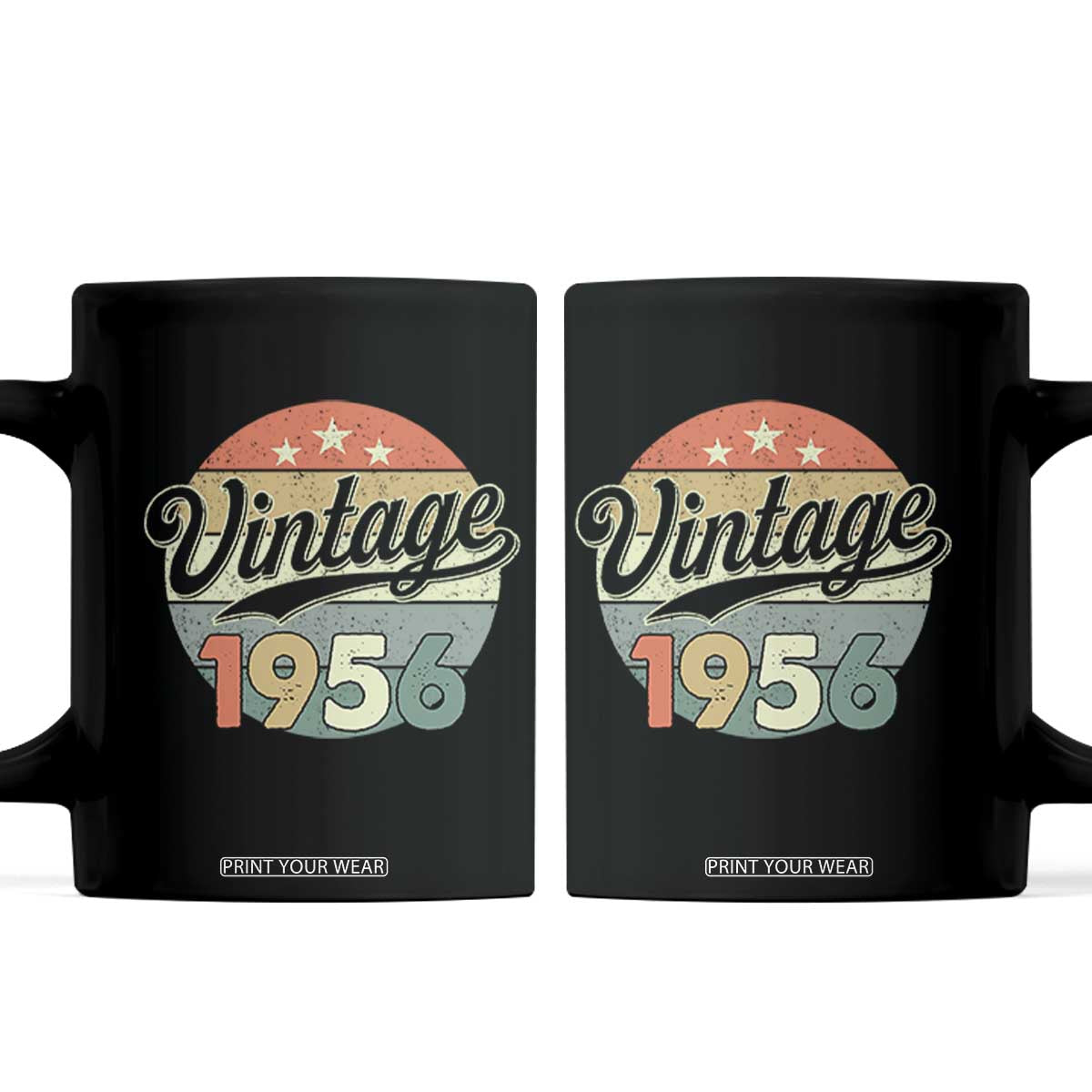 Vintage 1956 Coffee Mug 70 Year Old 70th Birthday Gifts TS10 Black Print Your Wear