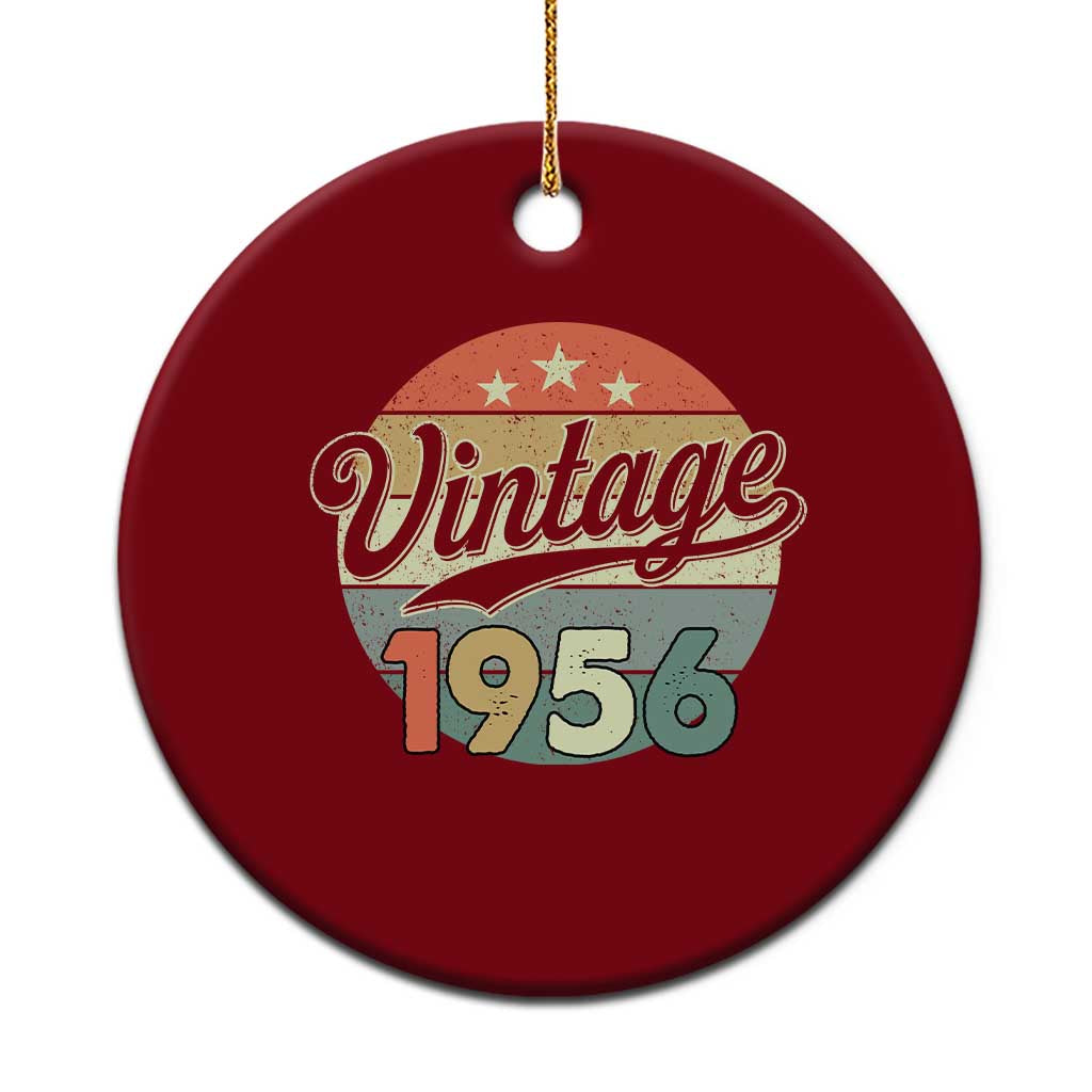 Vintage 1956 Ceramic Ornament 70 Year Old 70th Birthday Gifts TS10 1pc Red Print Your Wear