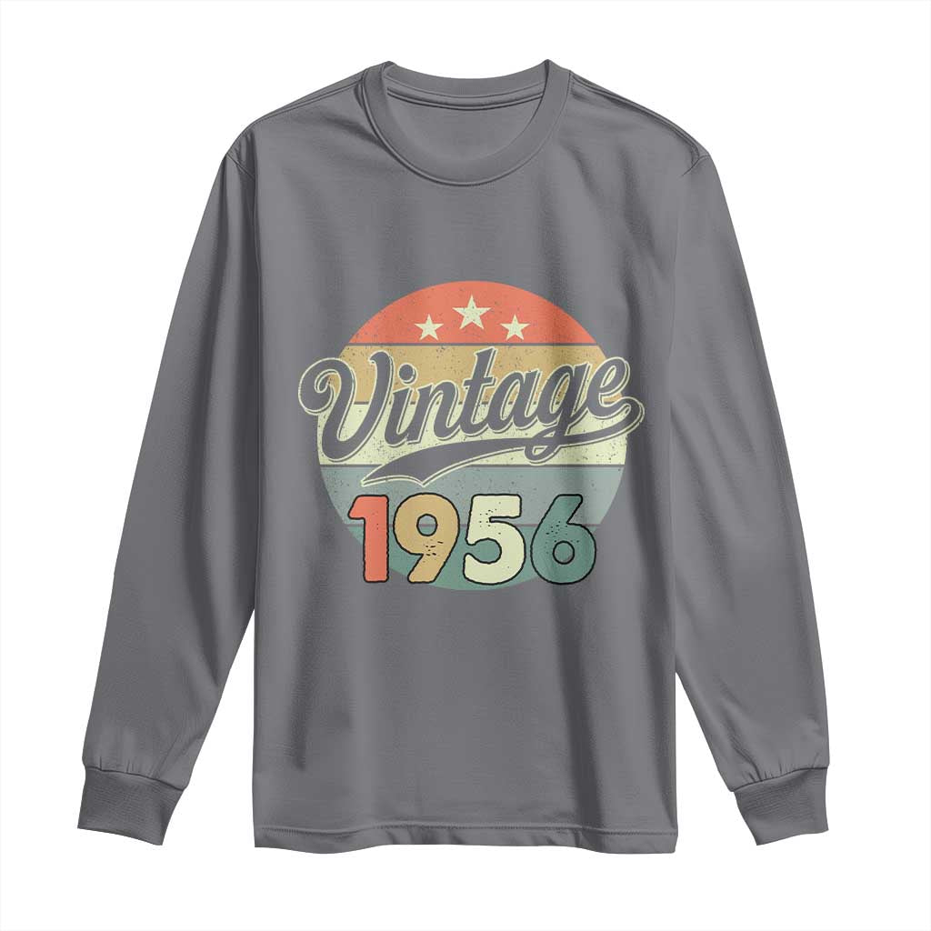 Vintage 1956 Long Sleeve Shirt 70 Year Old 70th Birthday Gifts TS10 Charcoal Print Your Wear