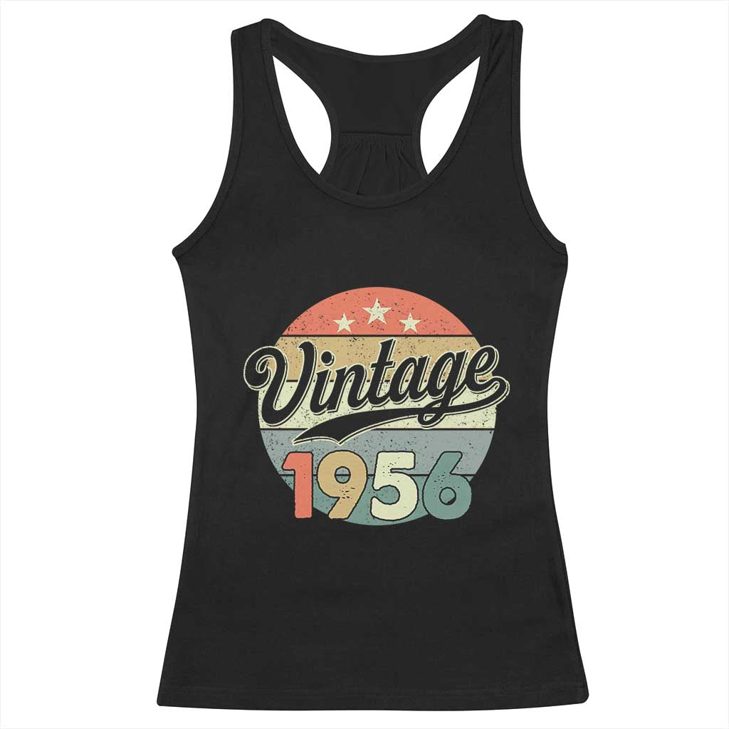 Vintage 1956 Racerback Tank Top 70 Year Old 70th Birthday Gifts TS10 Black Print Your Wear