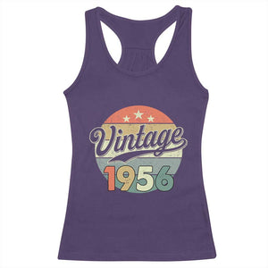 Vintage 1956 Racerback Tank Top 70 Year Old 70th Birthday Gifts TS10 Purple Print Your Wear