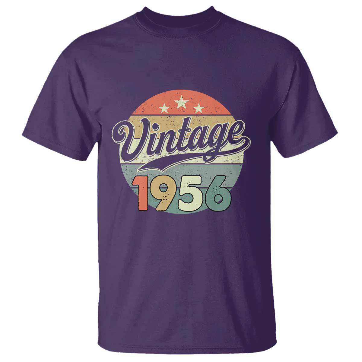 Vintage 1956 T Shirt 70 Year Old 70th Birthday Gifts TS10 Purple Print Your Wear