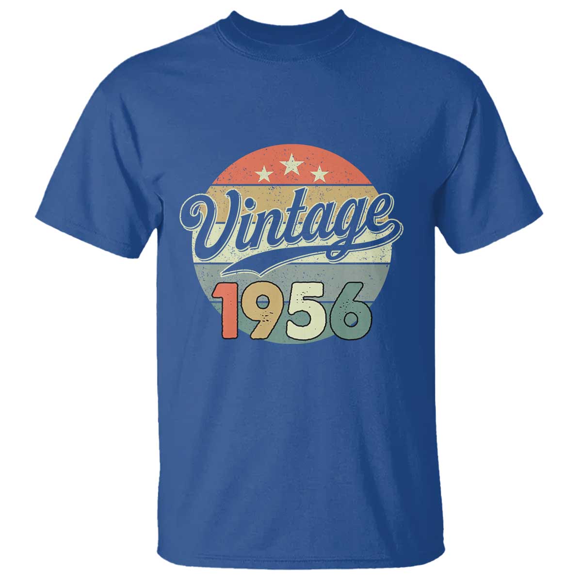 Vintage 1956 T Shirt 70 Year Old 70th Birthday Gifts TS10 Royal Blue Print Your Wear