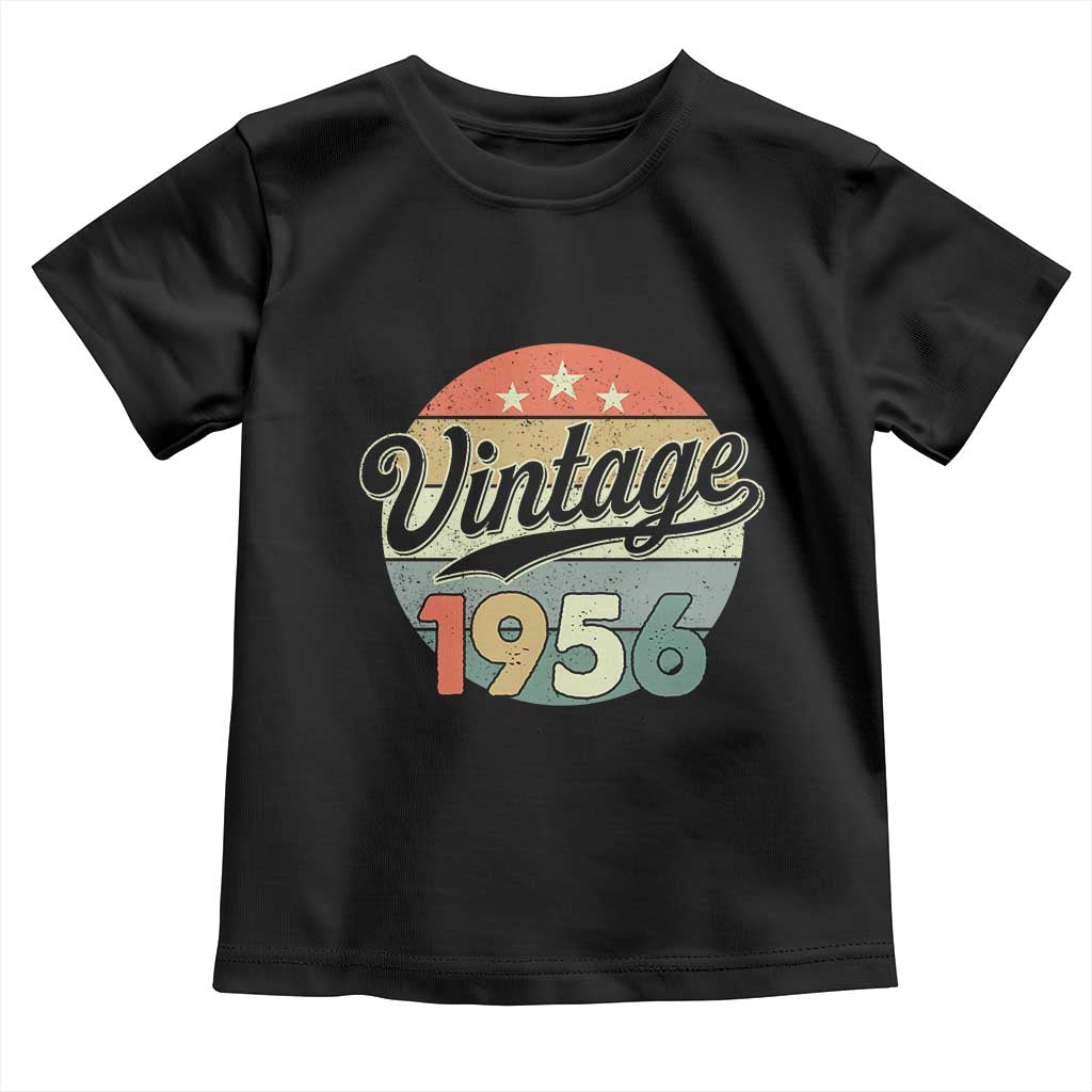 Vintage 1956 Toddler T Shirt 70 Year Old 70th Birthday Gifts TS10 Black Print Your Wear