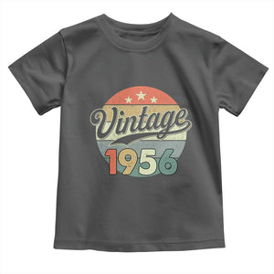 Vintage 1956 Toddler T Shirt 70 Year Old 70th Birthday Gifts TS10 Dark Heather Print Your Wear