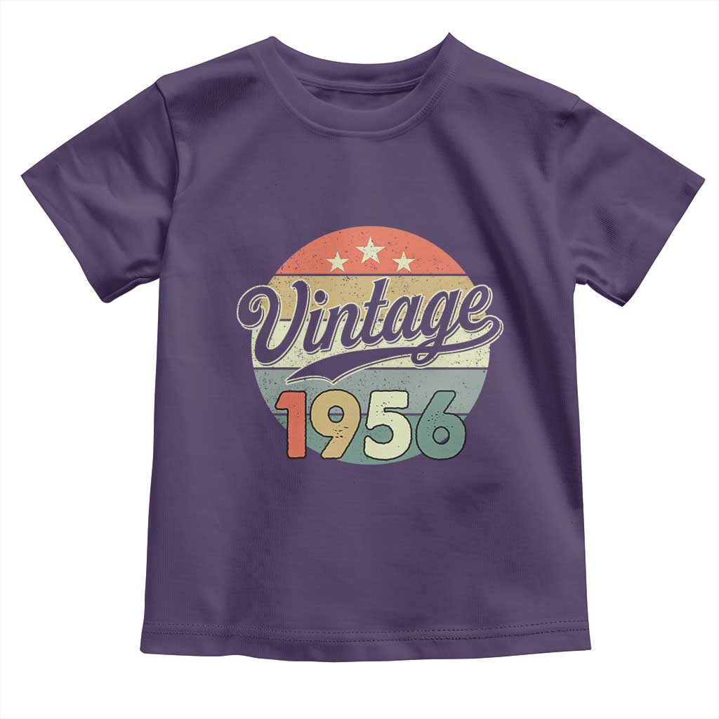 Vintage 1956 Toddler T Shirt 70 Year Old 70th Birthday Gifts TS10 Purple Print Your Wear