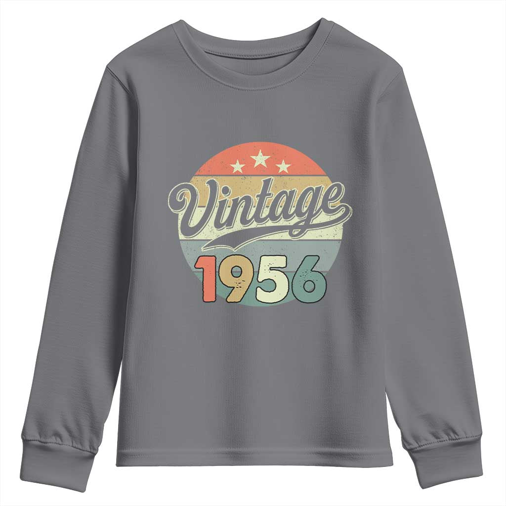 Vintage 1956 Youth Sweatshirt 70 Year Old 70th Birthday Gifts TS10 Charcoal Print Your Wear