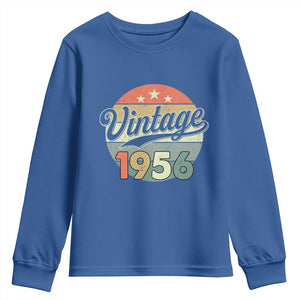Vintage 1956 Youth Sweatshirt 70 Year Old 70th Birthday Gifts TS10 Royal Blue Print Your Wear